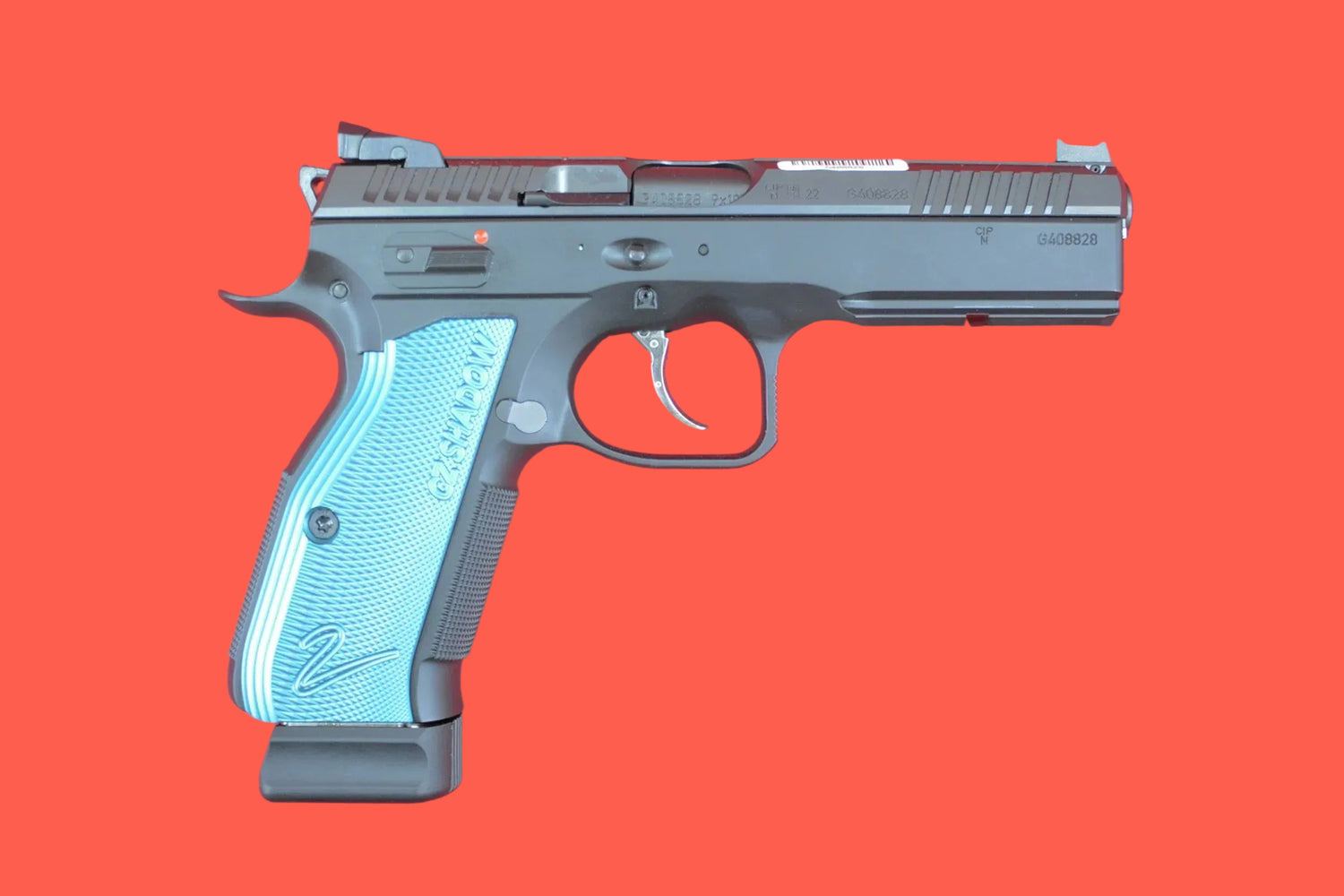 CZ Shadow 2 DA/SA blau 9mm Luger - Seitenansicht rechts