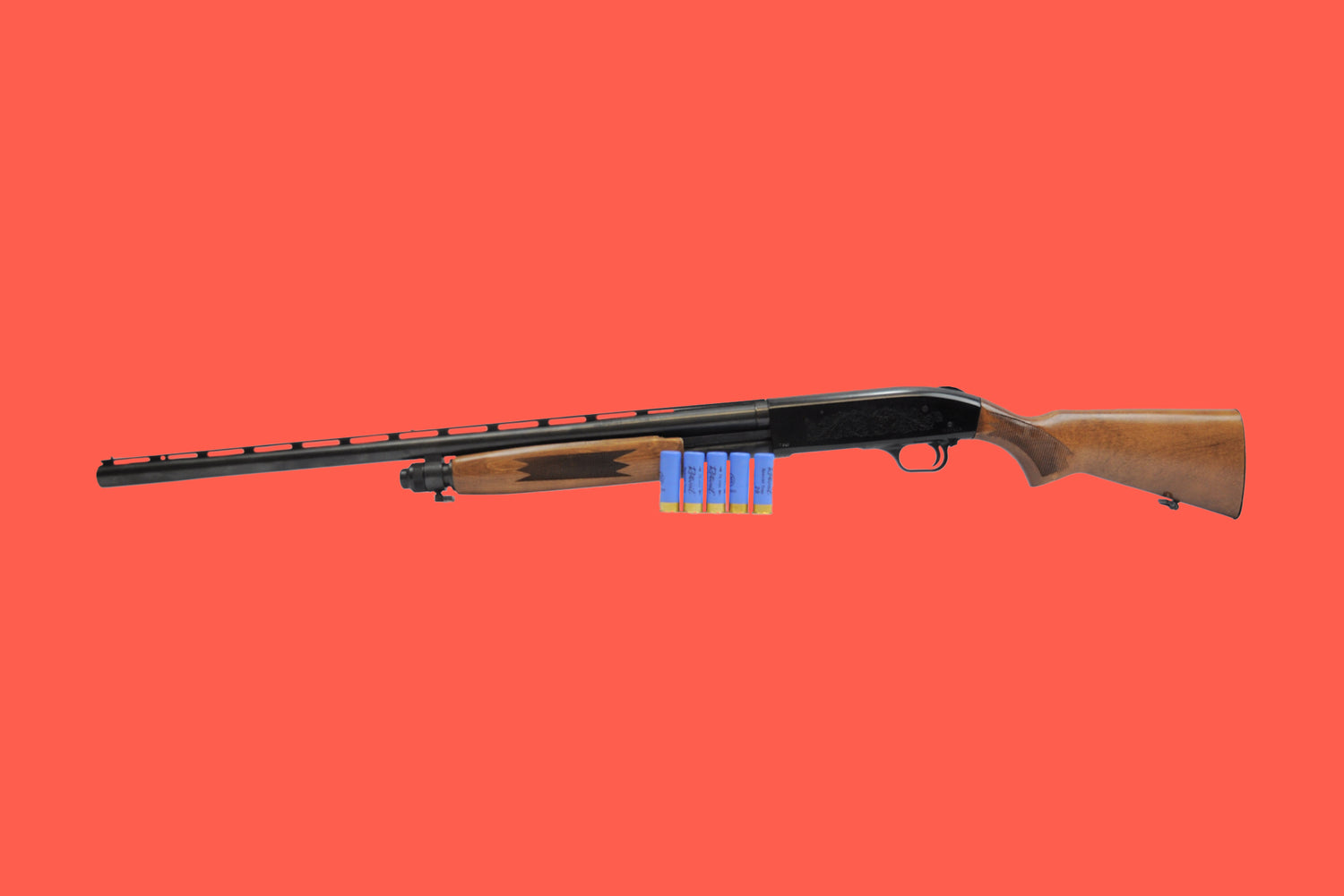 Vorderschaftrepetierflinte Mossberg 12/89 Ansicht - Seite