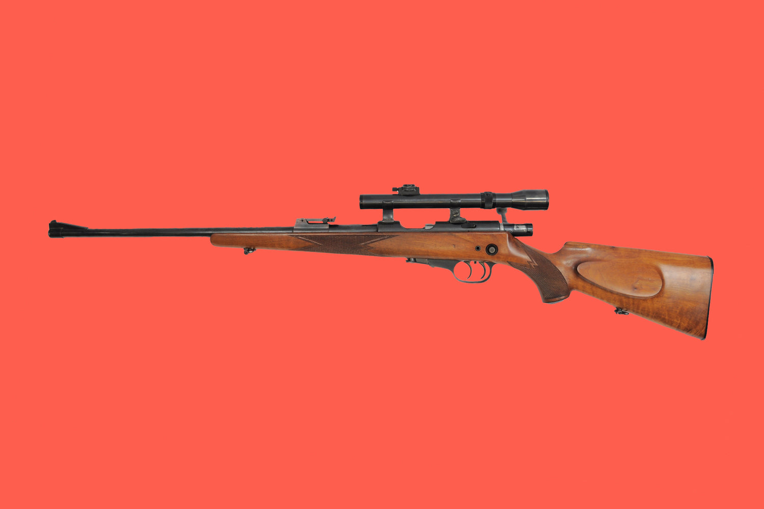 Repetierbüchse Walther mit ZF .22lr Ansicht - Links