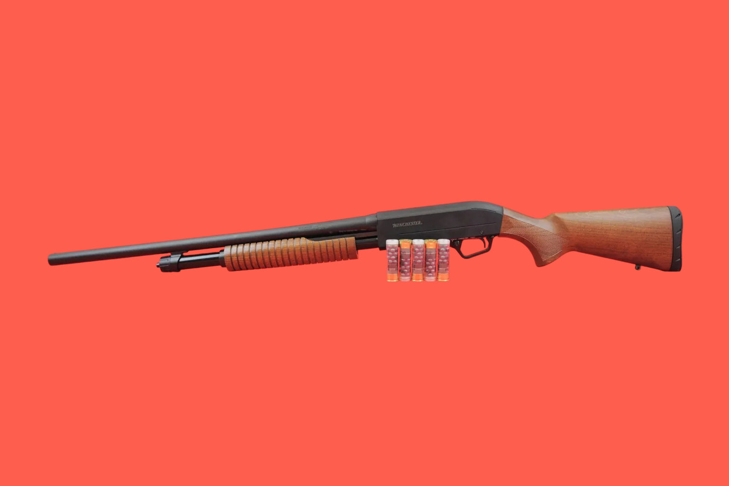 Winchester SXP Trench Rifled 12/76 - Seitenansicht/Draufsicht