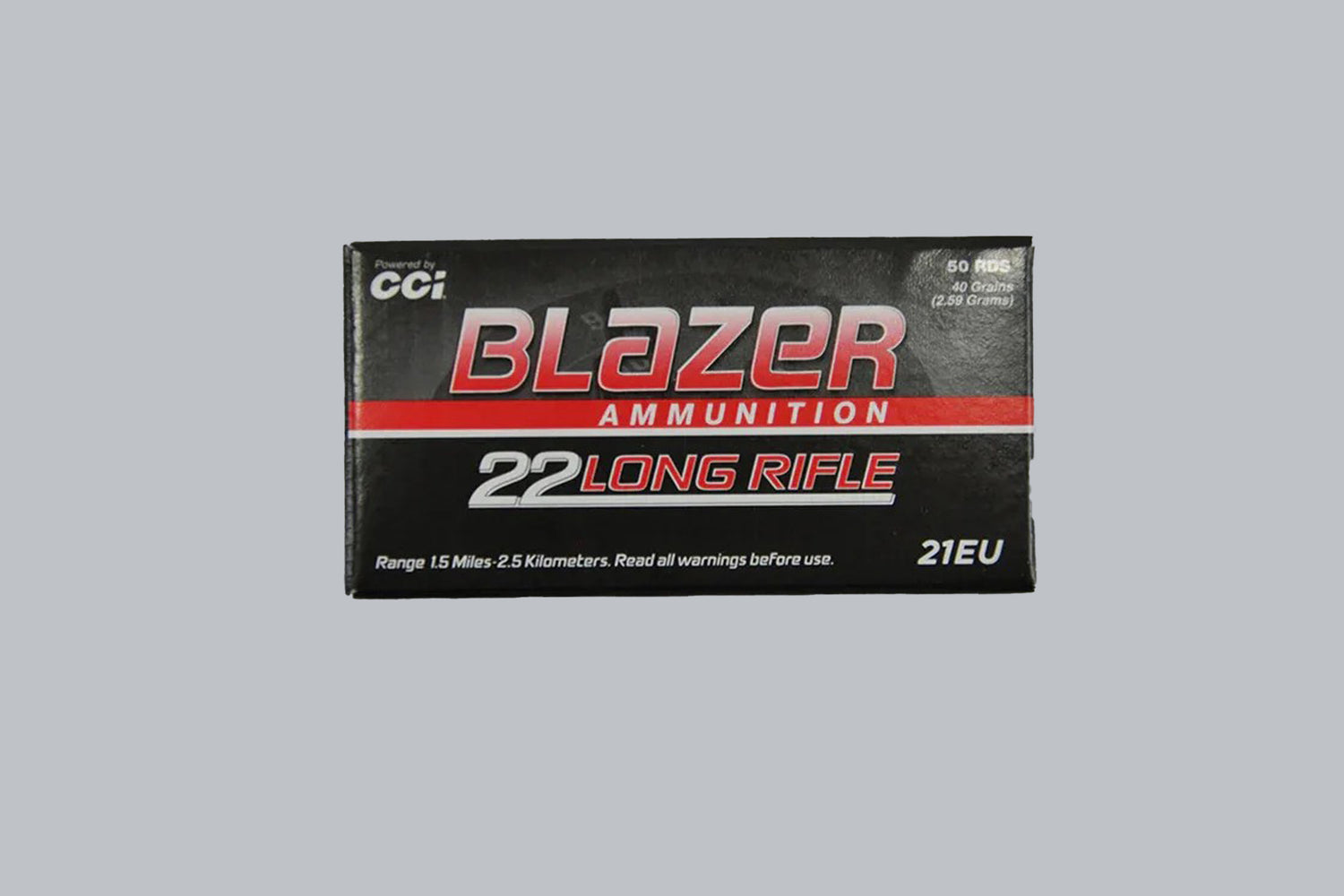 Munition CCI Blazer HV .22 lr 40gr *5000 Stück* Munition, 2,6g/40gr Geschossgewicht, 5000 Patronen Inhalt.