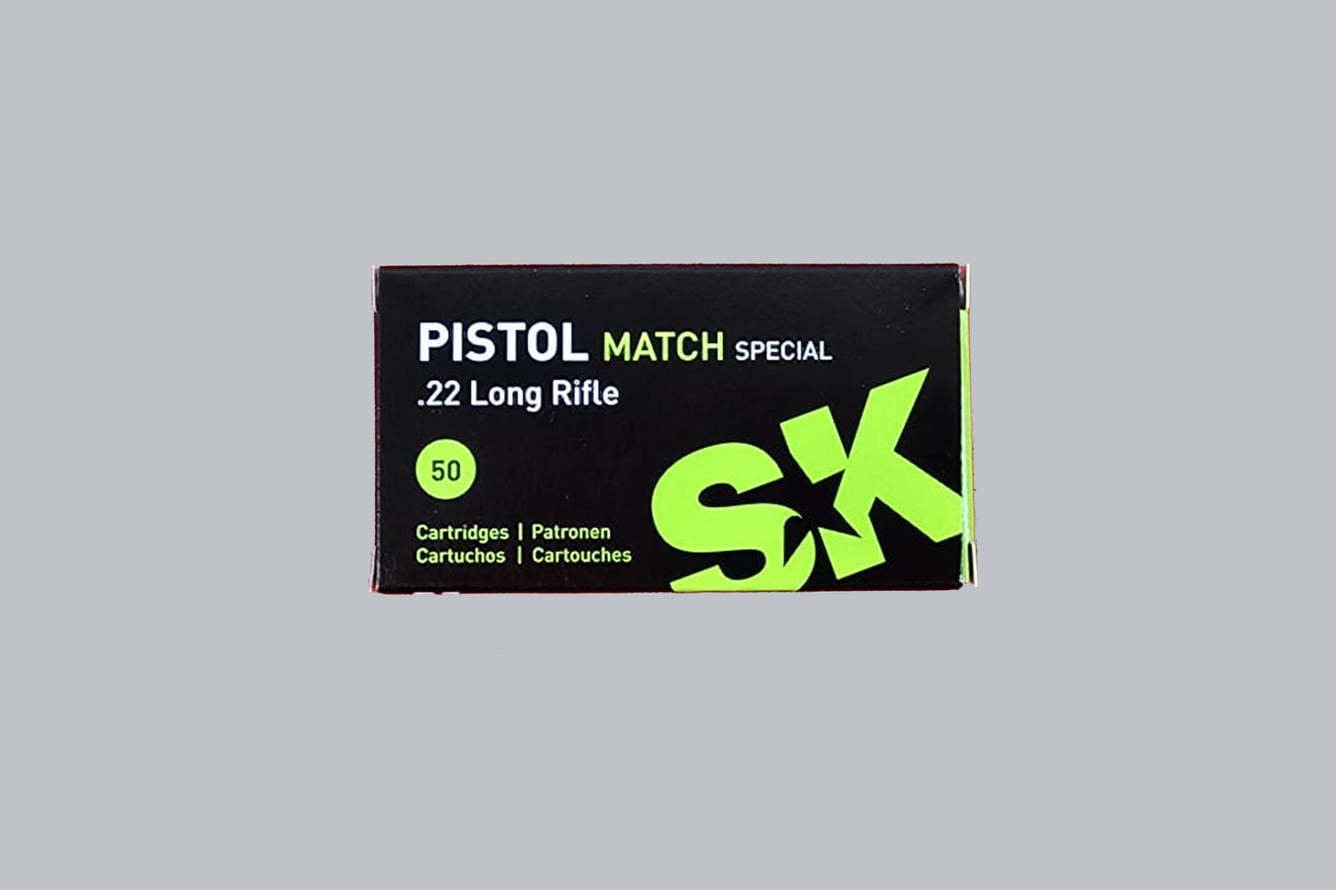 SK Pistol Match Spezial .22 LR Randfeuerpatronen 50 Schuss