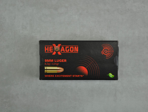 Geco Hexagon SX 9mm Luger 50 St.