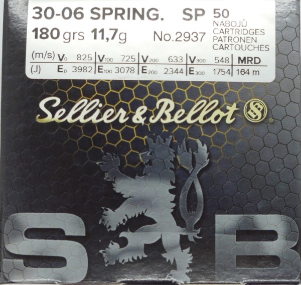 Sellier & Bellot SP Teilmantel .30-06 Spring 180g