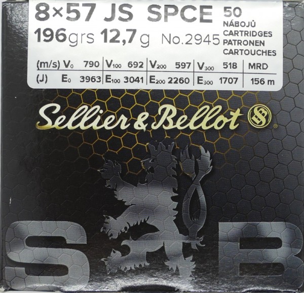 Sellier &amp; Bellot 8x57 IS SPCE 196gr