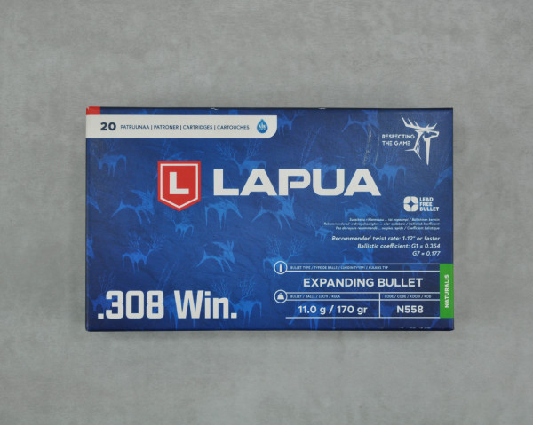Lapua Naturalis .308 Win. 20 St.