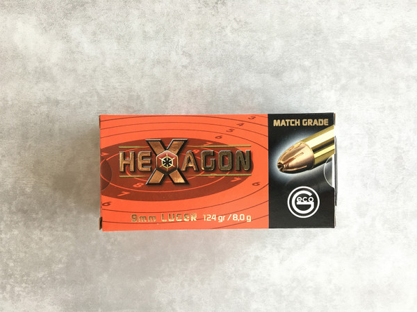 GECO Hexagon SX 9mm Luger 124gr *1000 Stück*