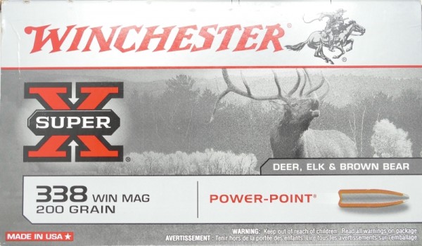 Winchester .338 WinMag Super-X Power-Point 200gr