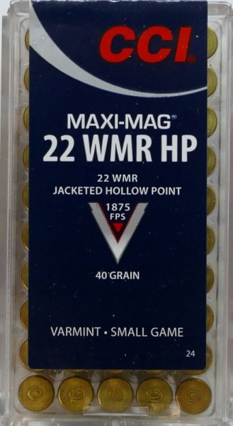 CCI .22 WMR Maxi Mag JHP