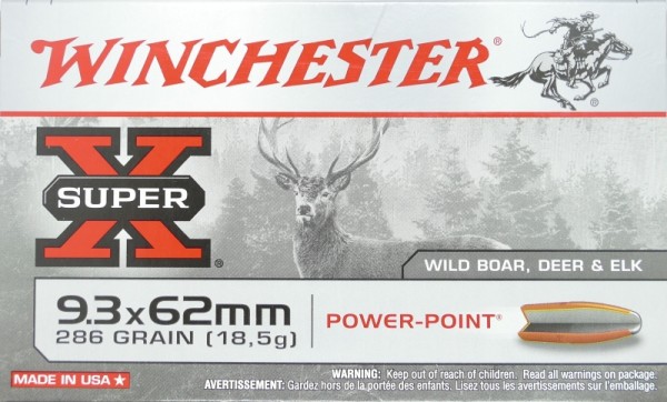 Winchester Super-X 9,3x62 Power-Point 286g
