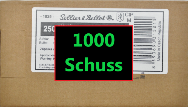 S&B FMJ 9x19 1000 Schuss