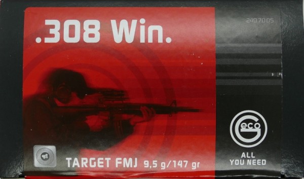 Geco Target FMJ .308 Win. 147gr