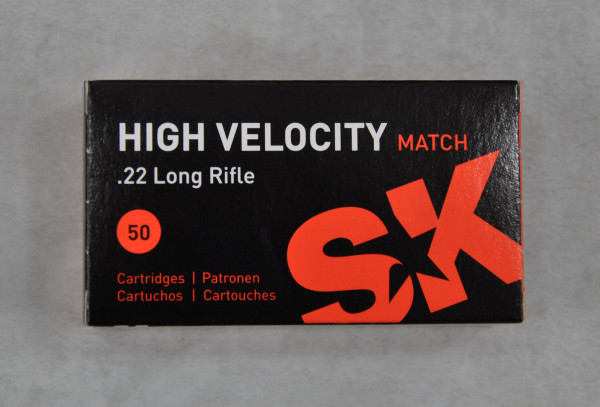 SK High Velocity Match .22 lr 50 St.