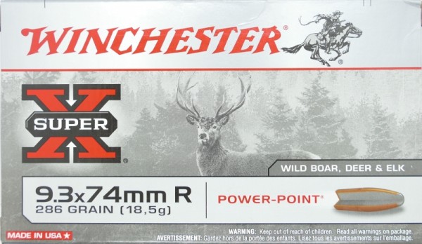 Winchester Super-X 9,3x74 R Power-Point 286g