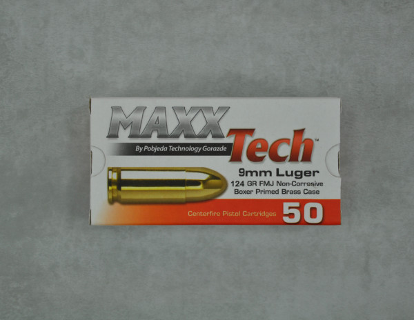 Maxxtech FMJ 9mm Luger 50 St.